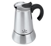 Jata CAX106 - Cafetera Italiana Inducción, Capacidad 6 Tazas, Apta para Todo Tipo de Cocinas, Cuerpo Acero Inoxidable