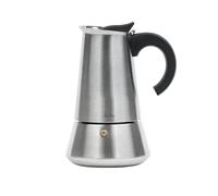 Jata CAX104 - Cafetera Italiana Inducción, Capacidad 4 Tazas, Apta para Todo Tipo de Cocinas, Cuerpo Acero Inoxidable