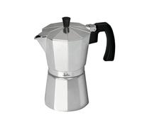 Jata CCA12 - Cafetera Italiana de Aluminio, Capacidad 12 Tazas, Apta para Todo Tipo de Cocinas Salvo inducción