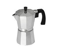 Jata CCA6 - Cafetera Italiana de Aluminio, Capacidad 6 Tazas, Apta para Todo Tipo de Cocinas Salvo inducción