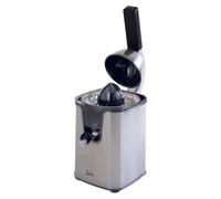 Jata EX1054 Exprimidor de Naranjas Eléctrico de Brazo, 600 W, Doble cono, Cuerpo Acero Inox, Desmontable, Tapa cierre antigoteo, Base antideslizante, Extracción continua