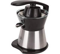 Jata EX613 Exprimidor de Naranjas Eléctrico de Brazo, 160 W, Doble cono, Cuerpo Acero Inox, Desmontable, Tapa cierre antigoteo, Base antideslizante, Extracción continua, Silencioso