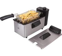 Jata FR678 Freidora de Aceite de 3,2 litros, 2000 W, Antimezcla sabores, Desmontable, Fácil limpieza, Acero Inox, Temperatura Regulable, Recoge cable