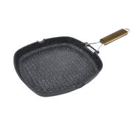 Jata GMA28 - Sartén Inducción Antiadherente Stonite, Grill Aluminio Fundido, Apta para Todo Tipo Cocinas Incluida Inducción, Libre PFOA, 28 x 28 cm