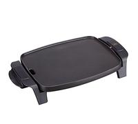 Jata GR205 Plancha de Asar, Antiadherente, Resistente al rayado, 1000W, Medidas 28 x 22 cm, Fabricada en España, Fácil limpieza, Bandeja recogesalsas