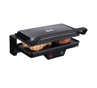 Jata GR266 Parrilla Eléctrica Grill 3 en 1 1000 W, Placas Antiadherentes 27 x 14 cm, Placa Superior Baja Recta 180°, Libre de PFOA, Color Negro