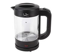 Jata HA702 Hervidor de Agua Eléctrico 1,2 Litro, 1500 W, Libre de BPA, Base 360º, Desconexión Automática, Recogecables, Ebullición Rápida, Visor Agua, Cristal Borosilicaito
