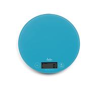 Jata HBA7230 - Báscula de Cocina Digital, Alta resistencia, Alta precisión, Hasta 5 kg, Pantalla LCD, Base Vidrio, Función tara, Incluye Pilas, Medidas: 19 x 19 x 2 cm