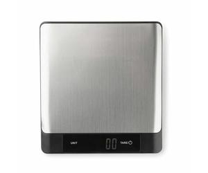 JATA HBAL1200 - Báscula de cocina digital con Bluetooth. Informa de calorías, proteínas, hidratos de carbono, grasa, sal, fibra y colesterol de 650 alimentos