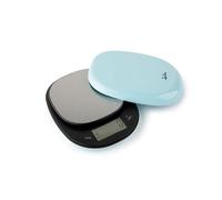 Jata HBAL1202 - Báscula de Cocina Digital, Alta resistencia, Alta precisión, Hasta 5 kg, Pantalla LCD, Función tara, Incluye Pilas y Tapa, Medidas: 14 x 17,5 x 2,7 cm