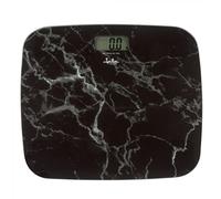Jata HBAS1415 - Báscula de Baño Digital, Pantalla LCD, Alta precisión, Extraplana, Capacidad de 180 kg, Plataforma de Vidrio, Apagado Automático, Incluye Pila, Diseño Marmol