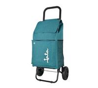JATA HCAR2503 - Carro de la Compra 2 Ruedas. De 40L con Bolsa Refrigerante para Congelados. Carga hasta 30 kg. Bolsillos Laterales y Trasero. Chasis de Acero. Ligero