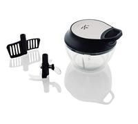 Jata HMAQ4501 - Picadora, batidora manual mini, Cuchilla de acero inoxidable con 3 alturas, Capacidad 350 ml, Pica todo tipo de alimentos, Pala para batir, mezclar y emulsionar, Libre de BPA