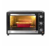 JATA HN966 - Horno Eléctrico de Sobremesa 66 L con Convección y Grill, 2.200 W, 3 Funciones, Termostato Regulable, Temporizador 60 Min, Luz Interior, Bandeja y Parrilla