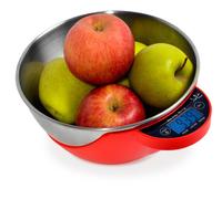 Jata Hogar 765 - Balanza electrónica multifunción, color rojo