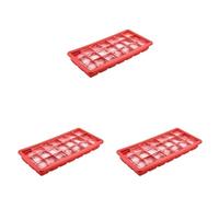 Jata Hogar AC40 - Cubiteras para Hielo Silicona. Cubiteras para Hielo Grande con Tapa. Molde de 21 Cubitos. Cubitos de sabores, cócteles, frutas, chocolate, salsas (Paquete de 3)