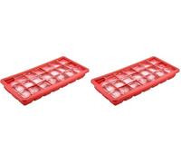 Jata Hogar AC40 - Cubiteras para Hielo Silicona. Cubiteras para Hielo Grande con Tapa. Molde de 21 Cubitos. Cubitos de sabores, cócteles, frutas, chocolate, salsas (Paquete de 2)