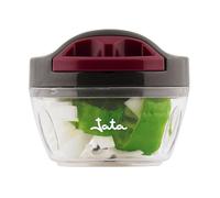 JATA HOGAR AC57 - Picadora Manual de Alimentos 400 ml sin Electricidad, Picador Cebolla y Ajos con Cuchillas de Acero Inoxidable, Batidor para Salsas, Libre de BPA, Base Antideslizante