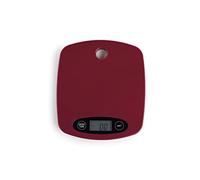 JATA HOGAR HBAL1203 - Báscula de Cocina Digital 5 kg / 1 g, Alta Precisión, Pulsadores Táctiles, Función Tara, LCD, 4 Unidades de Medida, Autoapagado y Opción de Colocación Mural