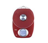 JATA HOGAR HBAL1207 - Báscula Cocina Digital hasta 5 kg. Gran precisión. Función de tara. Indicador de Sobrepeso y Batería Baja. Medidas: 15 x 21,5 x 4,5 cm