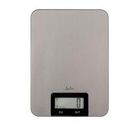 JATA HOGAR HBAL1211 - Bascula Cocina Digital de Precisión. Balanza Cocina Hasta 5 Kg. Función Tara. Acero Inoxidable. Pulsadores Táctiles. Desconexión Automática. Visor LCD