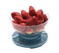 JATA HOGAR HBAL1610 - Báscula de Cocina Mecánica 3 kg con Bol 1,3 L, Balanza Analógica con Tara, Dial Grande, Medición Kg/Lb, Antideslizante