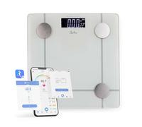 JATA HOGAR HBAS1524 - Báscula Inteligente Digital con App, Análisis Corporal 11 Parámetros, Bluetooth, 180 kg, IMC, Grasa Corporal, Masa Muscular, 8 Usuarios, Pantalla LCD