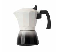 Jata Hogar HCAF2406 - Cafetera Italiana 6 Tazas para Inducción, Moka de Aluminio, Apta para Todo Tipo de Cocinas, Mango Ergonómico, Café Espresso Tradicional