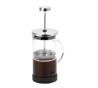 JATA HOGAR HCAF5508 - Cafetera Émbolo 600 ml Prensa Francesa con Filtro de Acero Inoxidable 3 Niveles, Tetera y Espumador de Leche, Vidrio Borosilicato, Libre BPA, para Café, Té e Infusiones