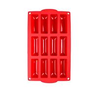 Jata HOGAR HMOL5211 - Molde de Silicona antiadherente para cocina y repostería. Exclusivo del Chef Bosquet. 12 barritas. Apto para horno, congelador, microondas y lavavajillas