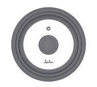 Jata Tapa T20 vidrio para sartén y microondas, acero inoxidable, válvula, lavavajillas 20-22 y 24 cm