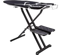 JATA HOGAR TP600 -Tabla de Planchar Plegable, Medidas 136 x 46 cm, Estructura Aluminio Anticorrosión, Resistencia 40 kg, Antideslizante, Funda 100% Algodón, Reposa Planchas, Fabricación europea