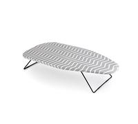 Jata HPLA8214 - Tabla de Planchar Sobremesa. Plegable. Compacta. Superficie de 75 x 34 cm. Válida para Colgar. Ocupa Poco Espacio. Funda de algodón. Gris Y Blanco