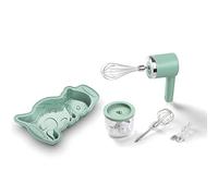 JATA HSET1234 Batidora Infantil sin cable y recargable del Chef Bosquet, 5 velocidades, Con picadora de 300 ml, Incluye molde de silicona antiadherente y accesorios, Para niños a partir de 4 años