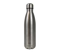 JATA HTER1001 - Botella agua acero inoxidable 500 ml. Botella termica sin BPA. Termo con cierre a rosca. Conserva las bebidas frías o calientes. Doble Aislamiento: Interior y Exterior. Gris