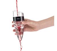 Jata HVIN2204 - Decantador de Vino, Aireador y Oxigenador, Diseño elegante, Base de soporte, Antigoteo, Fácil limpieza, Ofrece rapidez, Incluye bolsa de viaje, 15,4 x 5,76 cm