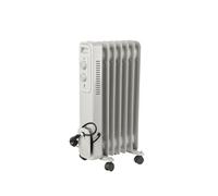JATA JCRA2307 - Radiador Electrico bajo consumo de aceite de 7 módulos. 3 potencias de calor (600-900-1500 W) Máxima seguridad. Fácil de transportar