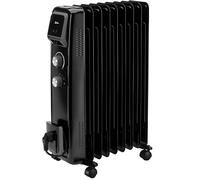 JATA JCRA2392 - Radiador Electrico bajo consumo de aceite de 9 módulos. 3 potencias de calor (800-1200-2000 W) Máxima seguridad. Fácil de transportar