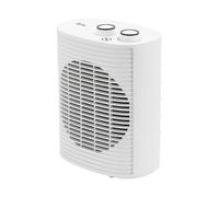 JATA JCTV1191 - Calefactor Eléctrico Bajo Consumo 2000 W. Termoventilador Baño. 2 Potencias, Termostato Regulable, Función Ventilador Frío, Protección Antivuelco y Sobrecalentamiento, Compacto con Asa