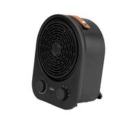 JATA JCTV1240 - Calefactor Bajo Consumo. Termoventilador Baño 2000 W. 2 Potencias. Ventilador. Termostato Regulable. Antivuelco. Asa de Transporte. Compacto: 21 x 15,9 x 27,2 cm