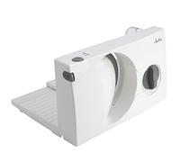 Jata JECF0300 Cortafiambres Eléctrico Compacta, Cuchilla de Acero Inoxidable Extraíble, 170 mm de Diámetro, Regulador de Grosor 0 a 15 mm, Facil Limpieza, Base Plegable, Seguridad antiuso, 150 W