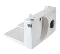 Jata JECF0300 Cortafiambres Eléctrico Compacta, Cuchilla de Acero Inoxidable Extraíble, 170 mm de Diámetro, Regulador de Grosor 0 a 15 mm, Facil Limpieza, Base Plegable, Seguridad antiuso, 150 W