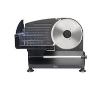 Jata JECF1200 - Cortafiambres Eléctrico 200 W con Disco de Acero Inoxidable 19 cm, Regulador de Corte 0-15 mm, Cortadora de Embutidos, Carne, Queso y Verduras, Base Antideslizante