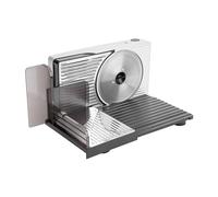 Jata JECF1820 - Cortafiambres Electrico con Cuchilla de Acero Inoxidable Extraíble. 17 cm de Diámetro. Regulador de Grosor 0 a 15 mm. Sistema de Seguridad. 120 W. Base Plegable. Corte preciso