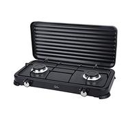 Jata JECG2702 Cocina de Gas Portátil 2 Zonas Negro