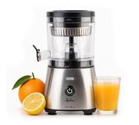 JATA JEEX1616 - Exprimidor de Naranjas Eléctrico Automático 300 W | Cuerpo y filtro de acero inoxidable | Sistema antigoteo | Apto para todo tipo de frutas | Piezas desmontables. Base Antideslizante