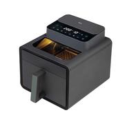 JATA JEFR1270 - Freidora sin Aceite 7L 1600W con Ventana Transparente, Air Fryer Grande con 6 Programas, 200ºC, Cestillo Antiadherente sin BPA, Desconexión Automática