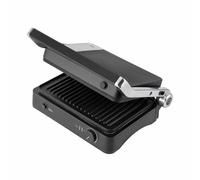 JATA JEGR1450 - Parilla Eléctrica. Grill. Sandwichera. Panini. 2000 W. Apertura 180º. Placas EXTRAÍBLES rayadas antiadherentes: 29,6 x 21,8 cm. Bandeja Recogegrasa.