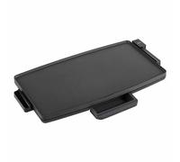 JATA JEGR1603 - Plancha de Asar Eléctrica XXL 2400W, Grill Eléctrico Antiadherente Sin PFOA, Superficie 60x35 cm, Resistencia en M, Cocina Saludable, Fácil Limpieza