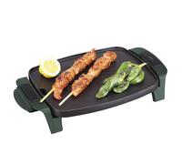 Jata JEGR5522 Plancha de Asar, Antiadherente, Resistente al rayado, 1000W, Medidas 28 x 22 cm, Fabricada en España, Fácil limpieza, Bandeja recogesalsas, Fines solidarios contra el Cáncer de Mama